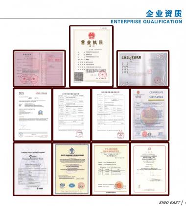 sino east qualifications