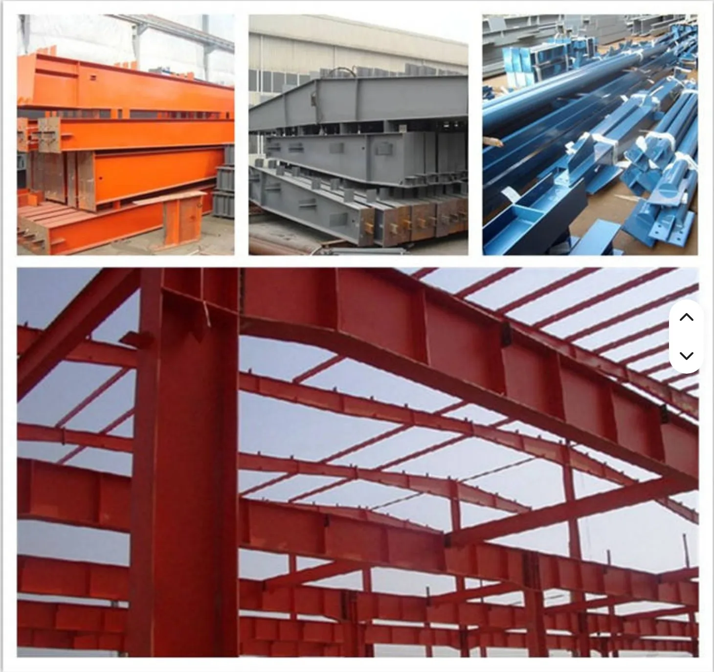 Steel structure components and PEB building frame by Sino East Steel Group