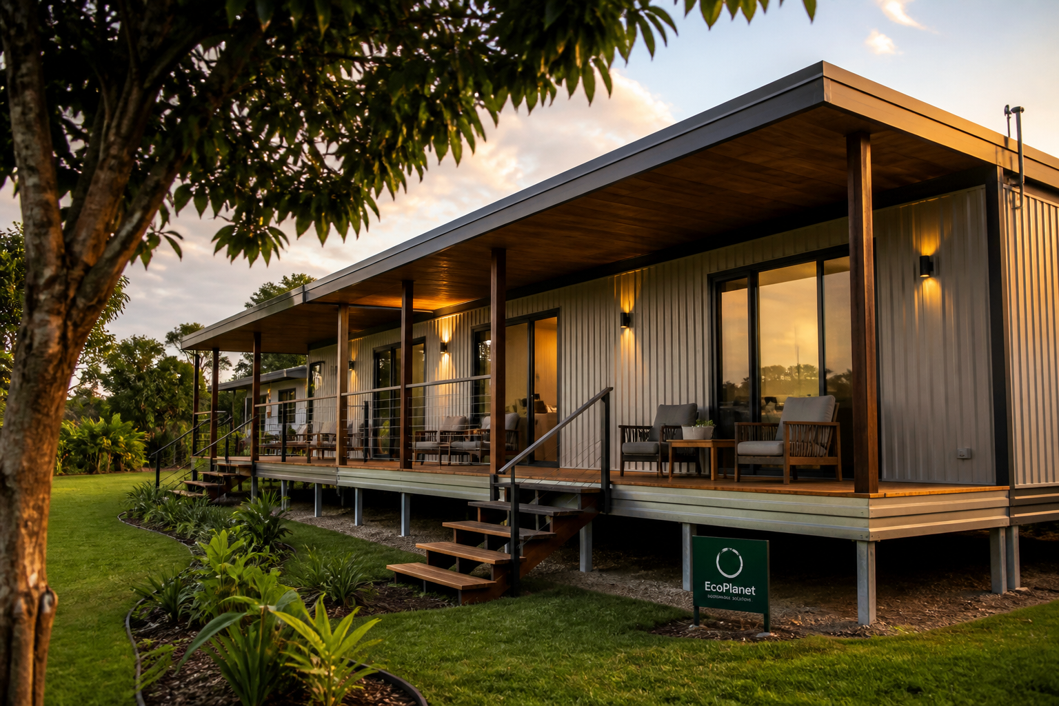 Elevated Modular Mining Worker Accommodation Lodge in Tropical Africa
