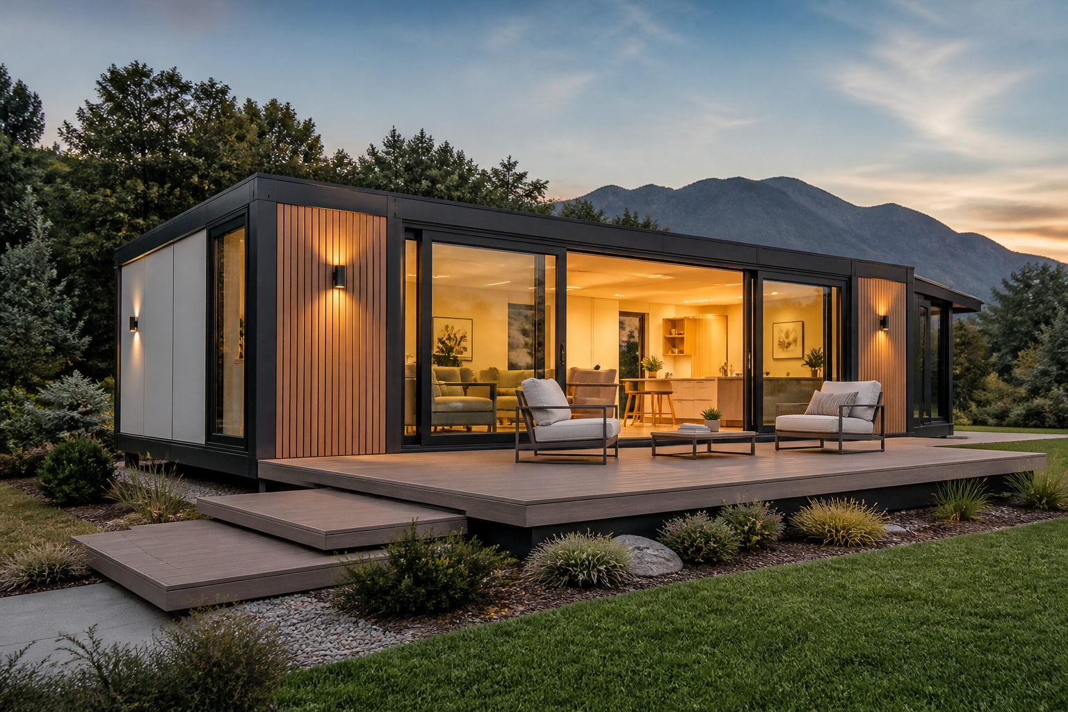 Sino East Luxury Modern 20ft Double-Wing Expandable Container Home with Terrace